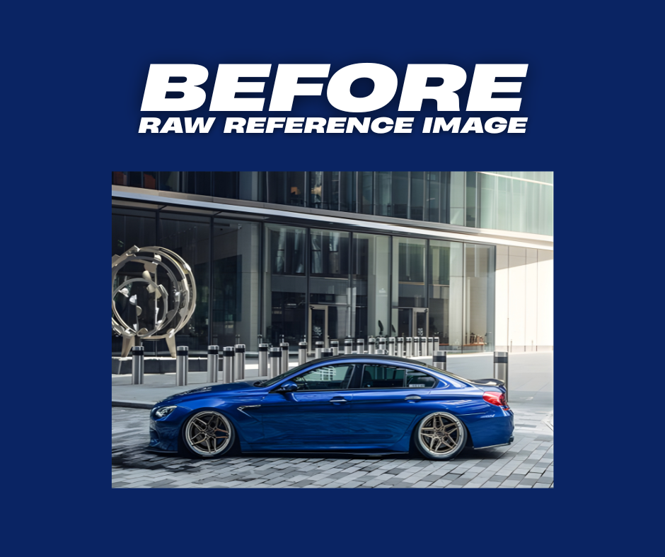 Custom licence plate art - Sideshot