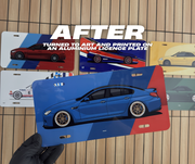 Custom licence plate art - Sideshot