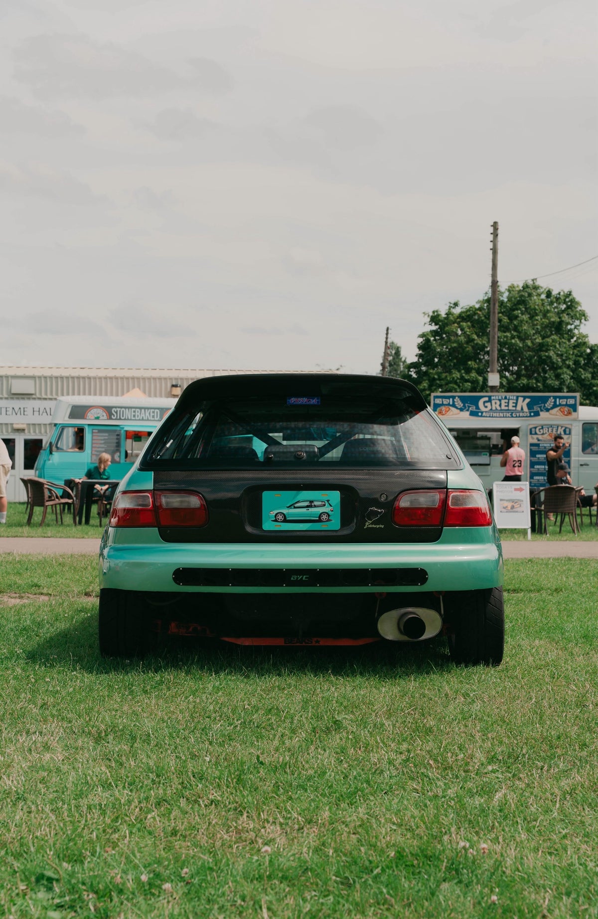Custom licence plate art - Sideshot