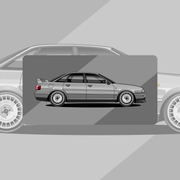That Grey Audi 80 Licence Plate Art
