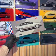That Grey Audi 80 Licence Plate Art